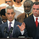Chicago Mayor Rahm Emanuel (left) standing next to Police Chief Garry McCarthy(S. Olson/Getty Images)